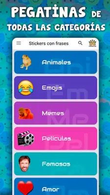 Stickers graciosos para WhatsA android App screenshot 4